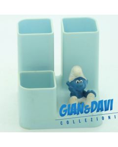 SM_ST_OS Porta Penne Triplo 20027 Azzurro