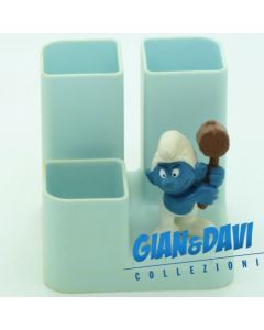 SM_ST_OS Porta Penne Triplo 20039 Azzurro