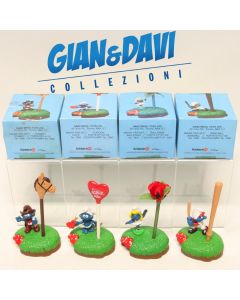 Smurfs Puffi Schlümpfe Schtroumpf Schleich Smurf Pen Set SatA Ganz Bros