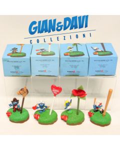 Smurfs Puffi Schlümpfe Schtroumpf Schleich Smurf Pen Set SatA Wallace