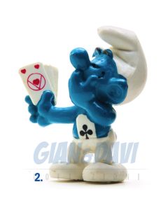 2.0056 20056 Cardplayer Smurf Puffo Baro 2B