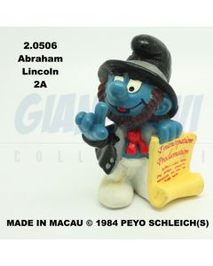 2.0506 20506 Historical Abraham Lincoln Smurf Puffo Puffi Storici 2A