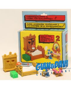 Smurfs Puffi Schtroumpf Schleich 4.0602 Camera di Puffetta 1A + BOX A