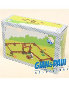Smurfs Puffi Schtroumpf Schleich 4.0620 Paesaggio Giardino Box Sigillato