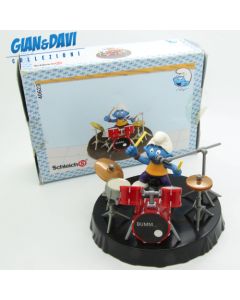 Smurfs Puffi Schtroumpf Schleich 40623 4.0623 Drum Playset Batteria 2A Opaque B