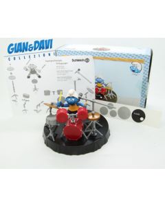 Smurfs Puffi Schtroumpf Schleich 40623 4.0623 Drum Playset Batteria 2A Opaque C