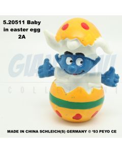 5.20511 520511 Baby in easter egg Smurf Puffo Bimbo in Uovo 2A