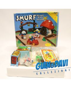 Smurfs Puffi Schlümpfe Schtroumpf Schleich Smurf Deluxe Play Village in Box