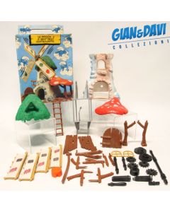 Smurfs Puffi Schtroumpf Schleich 40020 Old Windmills Mulino + Box DE B