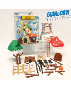 Smurfs Puffi Schtroumpf Schleich 40020 Old Windmills Mulino CE + Box GP A
