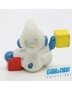 Smurfs Promotional Jubilee 1984 Baby with Blocks B
