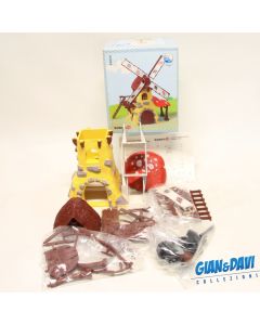 Smurfs Puffi Schlümpfe Schtroumpf Schleich 49020 New Windmills Mulino + Box Head A