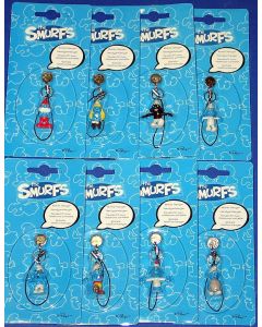 SERIE COMPLETA 8 CIONDOLI PER CELLULARE PUFFI