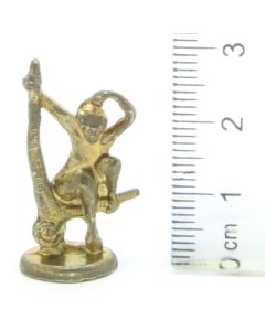 Ü-Ei-MF Tiere auf Sockel - Affe - Gold