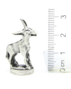 Ü-Ei-MF Tiere auf Sockel - Esel - Chrom