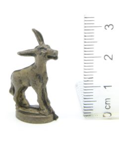 Ü-Ei-MF Tiere auf Sockel - Esel - Messing