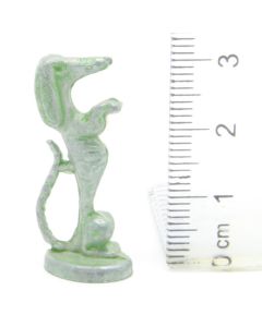 Ü-Ei-MF Tiere auf Sockel - Hund Eisen Green