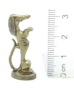 Ü-Ei-MF Tiere auf Sockel - Hund - Messing