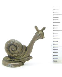 Ü-Ei-MF Tiere auf Sockel - Schnecke Messing