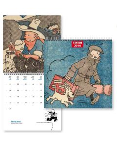 Tintin Cartoleria 24340 Small Calendar 2016 15 x 15 cm