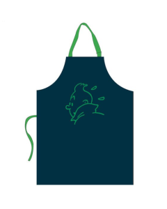 Tintin Vaisselle Tintin & Côté Table 00911069070 Apron – green embroidery Child size – no pocket