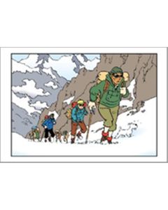 Tintin Moulinsart Postcard 15x10cm - 178 Tintin Tibet Grimpeurs