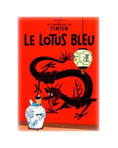 Tintin Moulisart Poster 23300 Le Lotus Bleu 60x40cm
