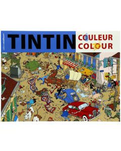 Tintin Libri 24348 Livre de coloriage Tintin Couverture bleu