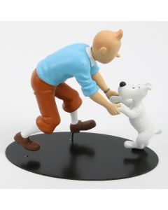Tintin 45950 Resine La Joie de Tintin et Milou Rencontre