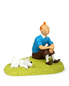 Tintin Statues 47001 Tintin assis dans l'herbe