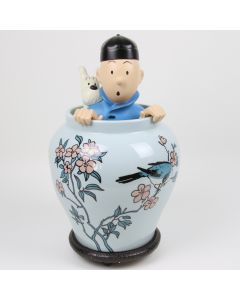 Tintin 46971 Potiche 44cm Images Mythiques Le Lotus Bleu