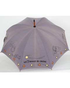 Tintin Parapluie Les 7 Boules de Cristal Gris 90cm