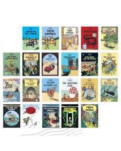 Tintin Moulinsart Postcard 15x10cm - The Adventures of Tintin 22 Different EN
