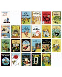 Tintin Moulinsart Postcard 15x10cm - Les Aventures de Tintin 22 Different FR