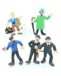 Tintin PVC 1985 Schleich - Complete Sat 6 Pieces