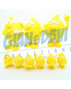 PVC Werbefigur Pubblicitari Tonsinchen Tropfen Pharma Serie Completa 5-10cm