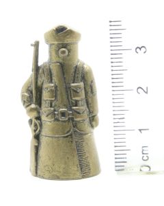 Ü-Ei-MF Fingerhut Miniaturen - Militar Soldat Messing