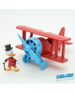 Ü-Ei_MXI_1990 Donald Duck Flugzeug mit Dagobert Rot A