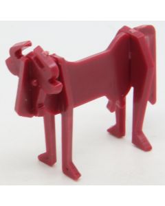 Ü-Ei_SPI_STE Flachstecktiere Gnus Amaranthrot