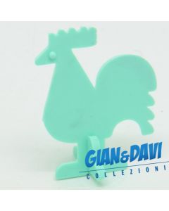 Ü-Ei_SPI_STE Flachstecktiere Hahn Wassergrün