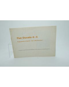 Libretto di Uso e Manutenzione Fiat Ducato 4X4 IN