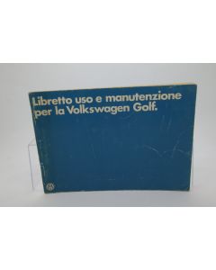 Libretto di Uso e Manutenzione Volkswagen Golf