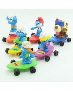 Smurfs Promotional Hardee’s Serie Completa 6 Skate C