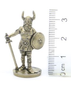 Ferrero Kinder Ü-Ei Soldatini Metallfiguren Vikinger - A4 35mm Messing Eisen