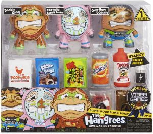 MGA Entertainment The Hangeers 1 Series 3Pack Video Games Dooki Kong Fartnite 