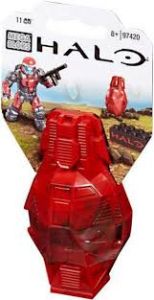 Mega Bloks Halo 97420 Metallic Series Figure Red