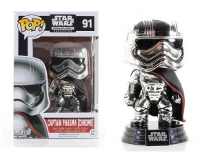 Funko Pop Star Wars 91 SW Captain Phasma Chrome SCATOLA ROVINATA