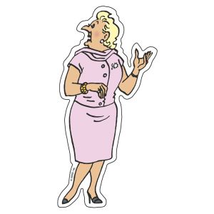 Tintin cartoleria 16003  Bianca Castafiore magnet Tintin fridge magnets