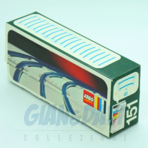 1966 Lego 151 Curved Tracks + Box Green