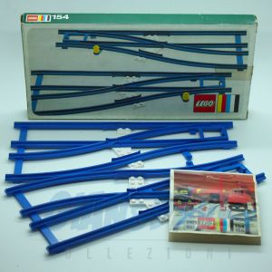1967 Lego 154 Switch Tracks + Box Green Closed